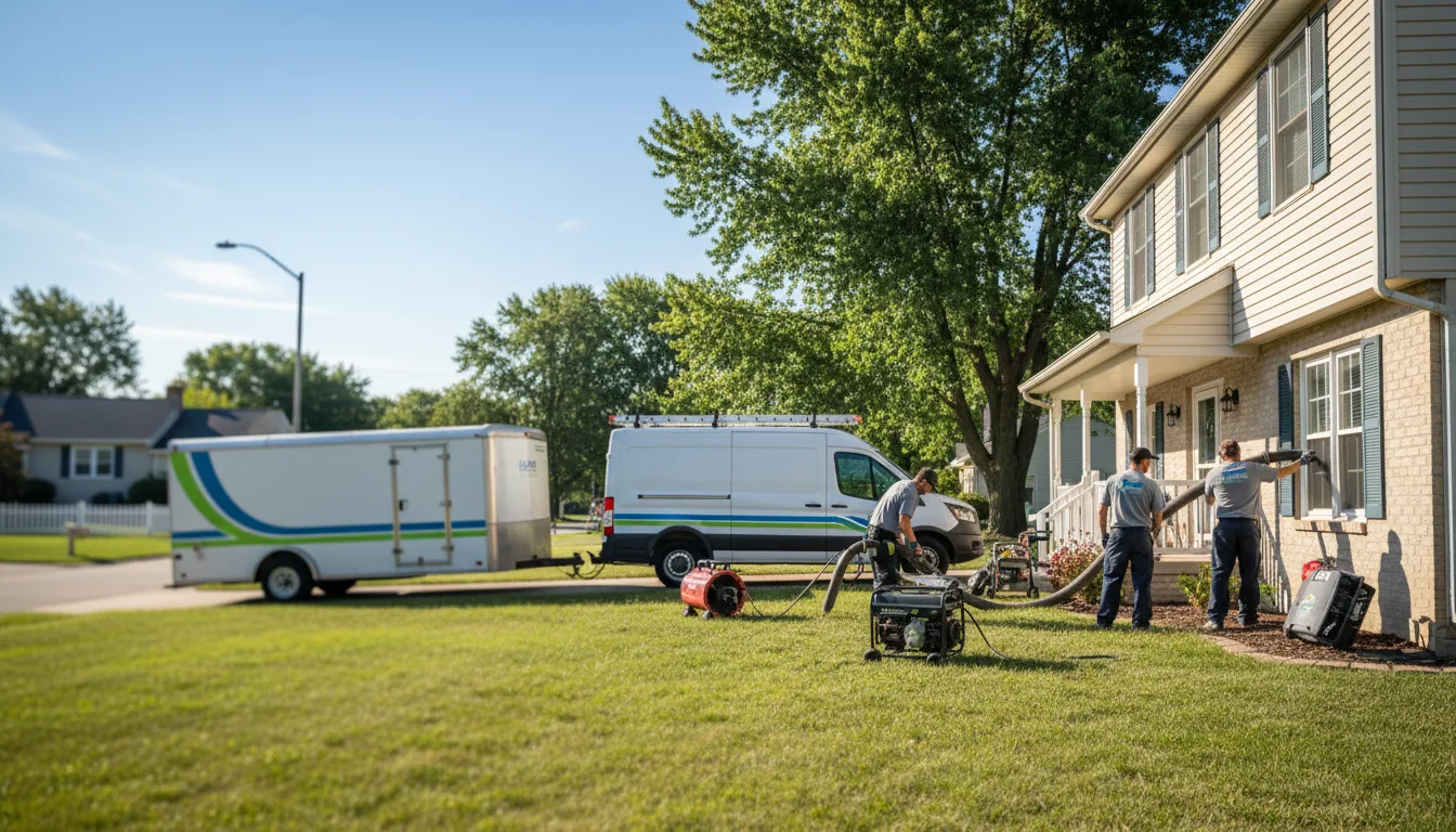 Flooded Basement Restoration And Cleanup With Repair in Edgewood, IL near me